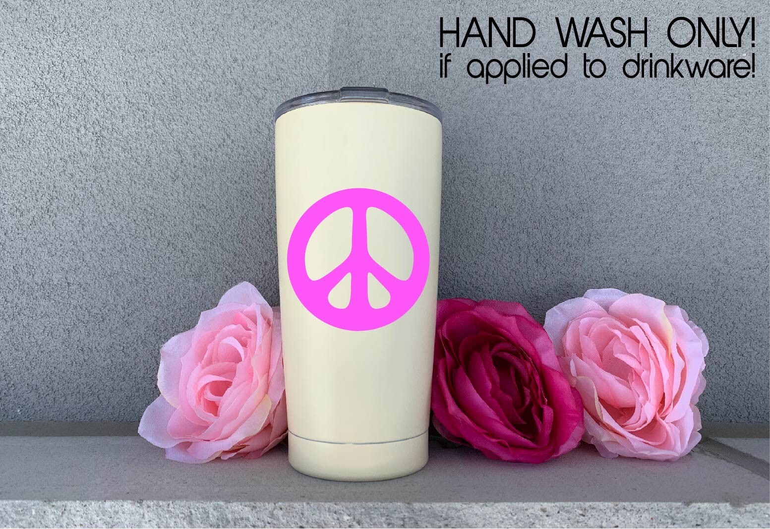 Peace Sign Vinyl Decal Sticker Hippie Symbol Love 70s Retro Life Groovy World