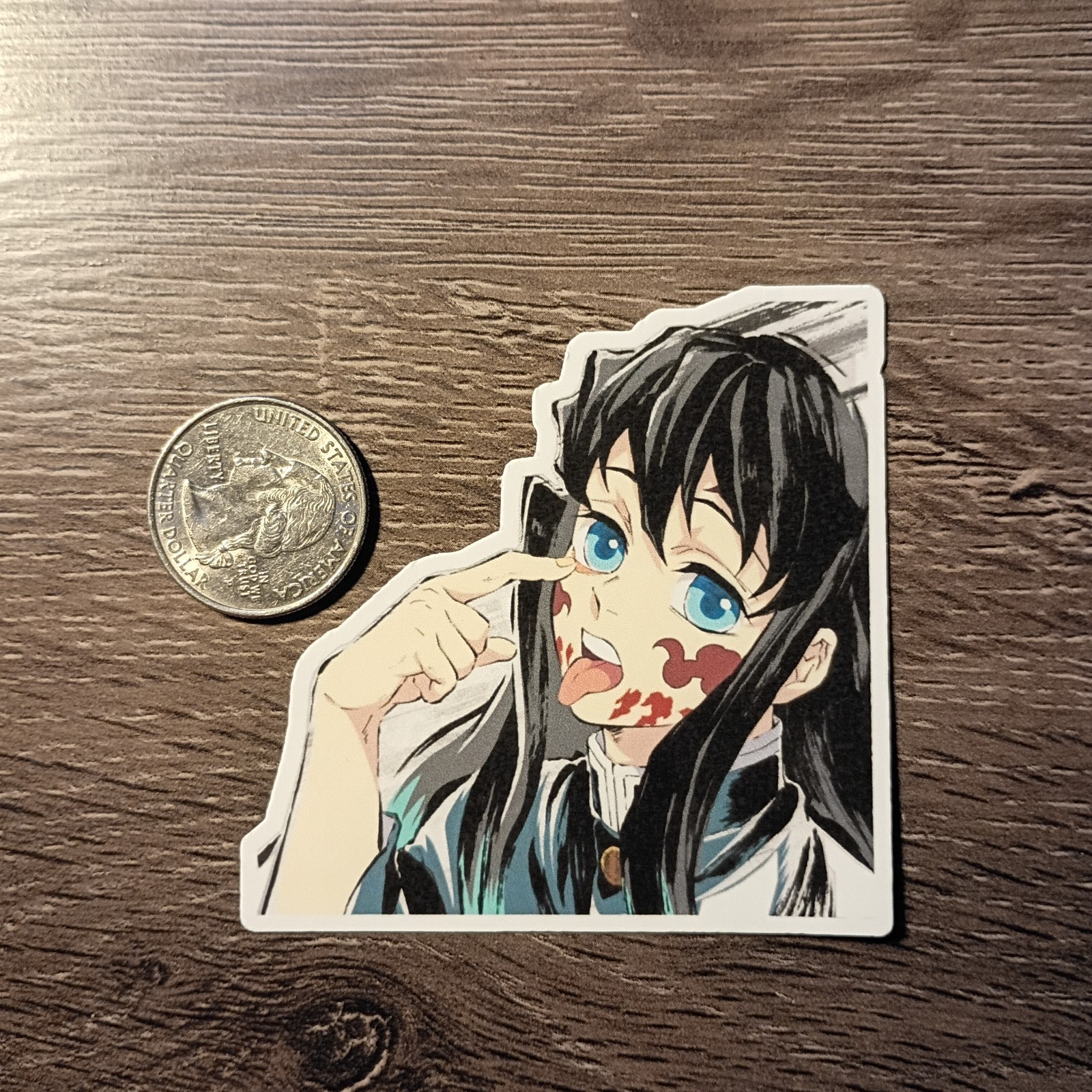 Mist Hashira Muichiro Being Silly Sticker – Vinyl Waterproof, Original Artwork