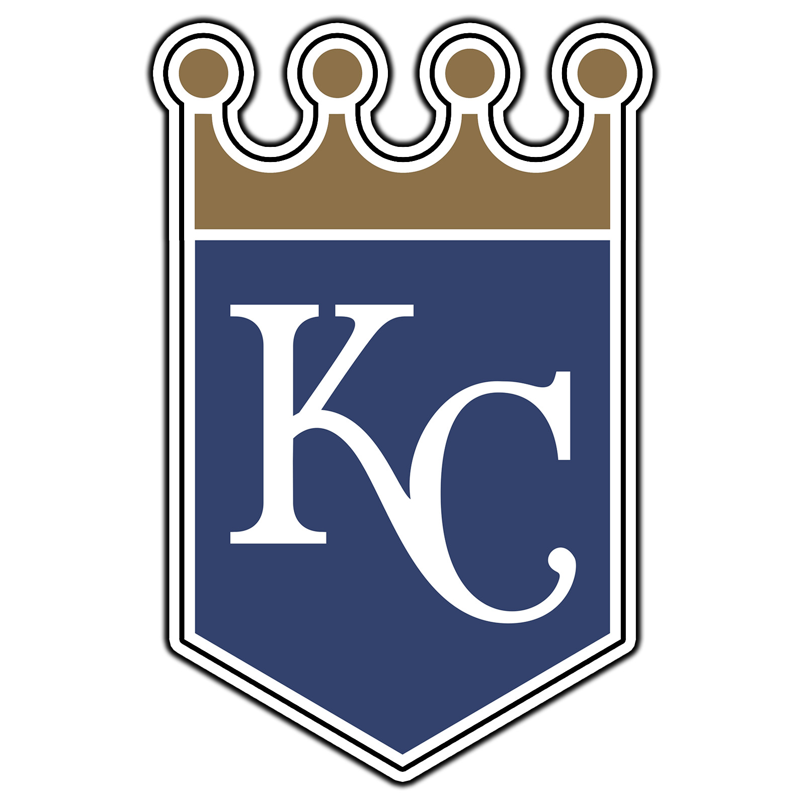 Kansas City Royals Logo #3 Baseball Fan Sticker Waterproof Vinyl Decal Die-Cut