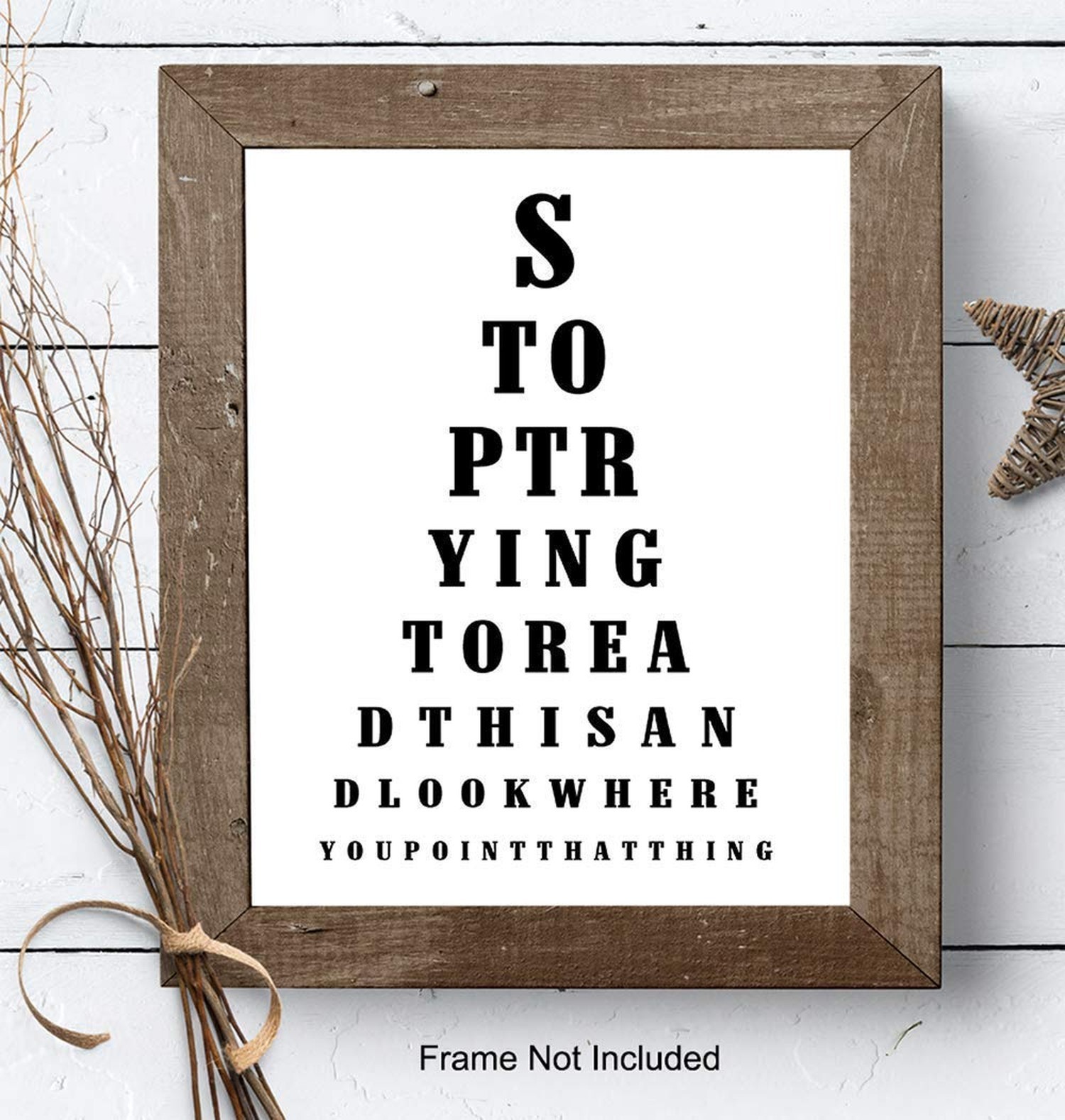 Bathroom Art Print – Funny Typography Wall Art Poster – Chic Modern Home Deco…