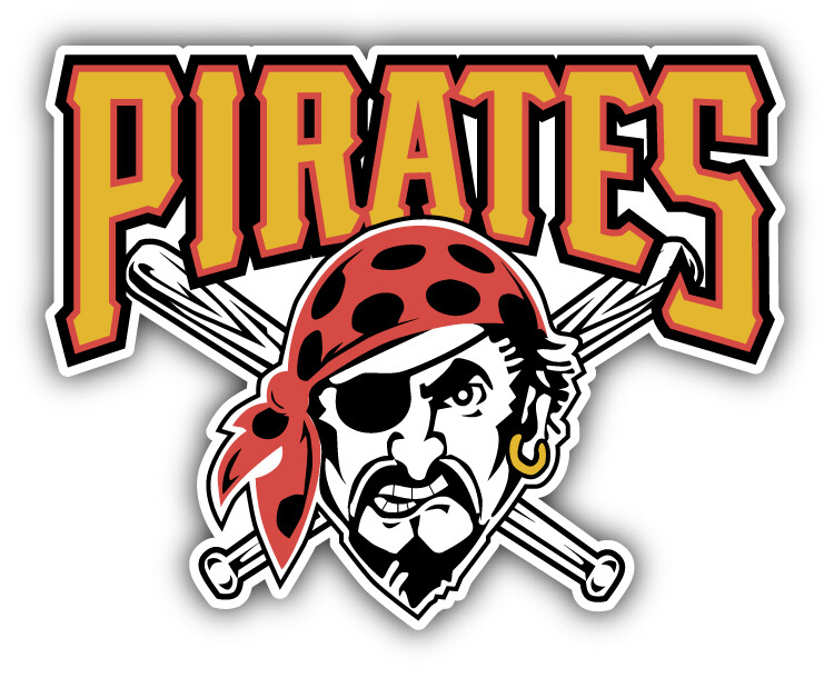 Pittsburgh Pirates MLB Baseball Sport Logo Car Bumper Sticker Decal "SIZES"
