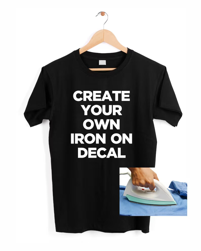 Custom Iron On Decals For T-Shirts – Personalized Heat Transfer Vinyl Decals