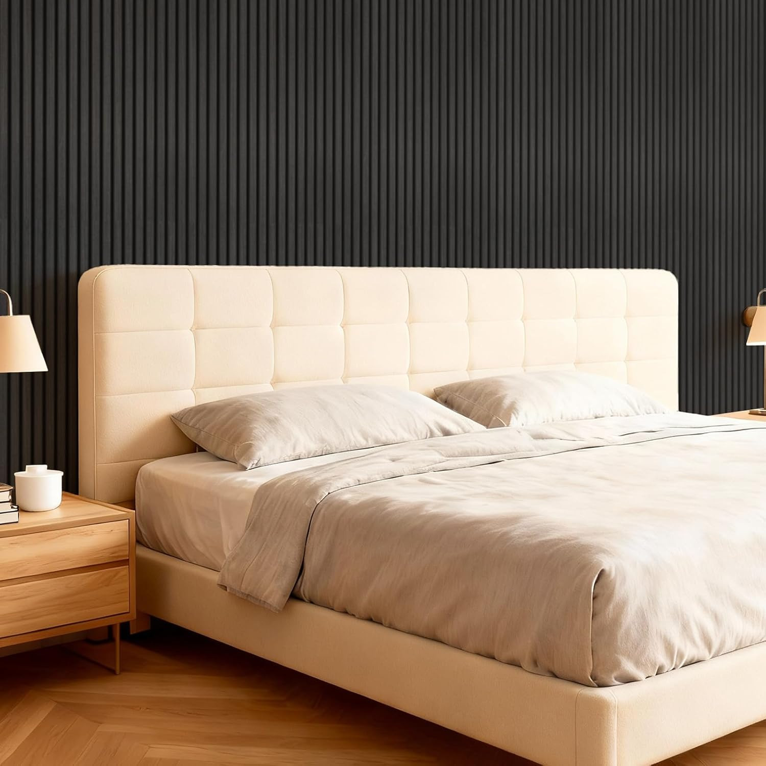 Wood Wall Panels for Interior Wall Decor, 2 Pack 47.2"X23.6"(15.5Ft²) Wood Slat