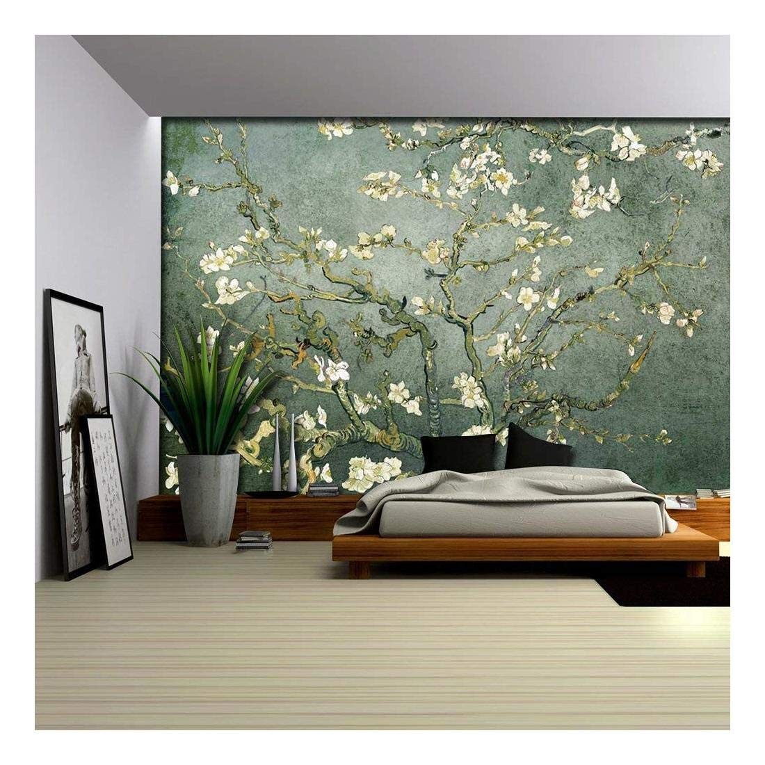 wall26 – Teal Almond Blossom by Vincent Van Gogh – Wall 66"x96", Lisa-017