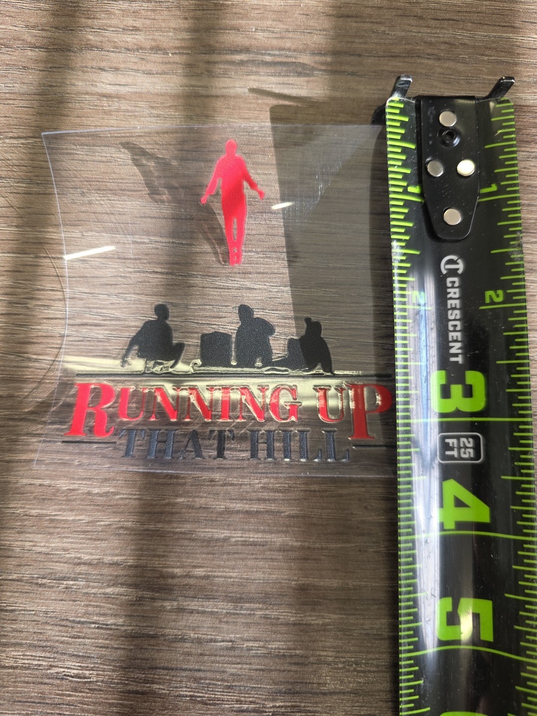 Max Red Stranger Things UV DTF Dcal Sticker Raised Waterproof USA