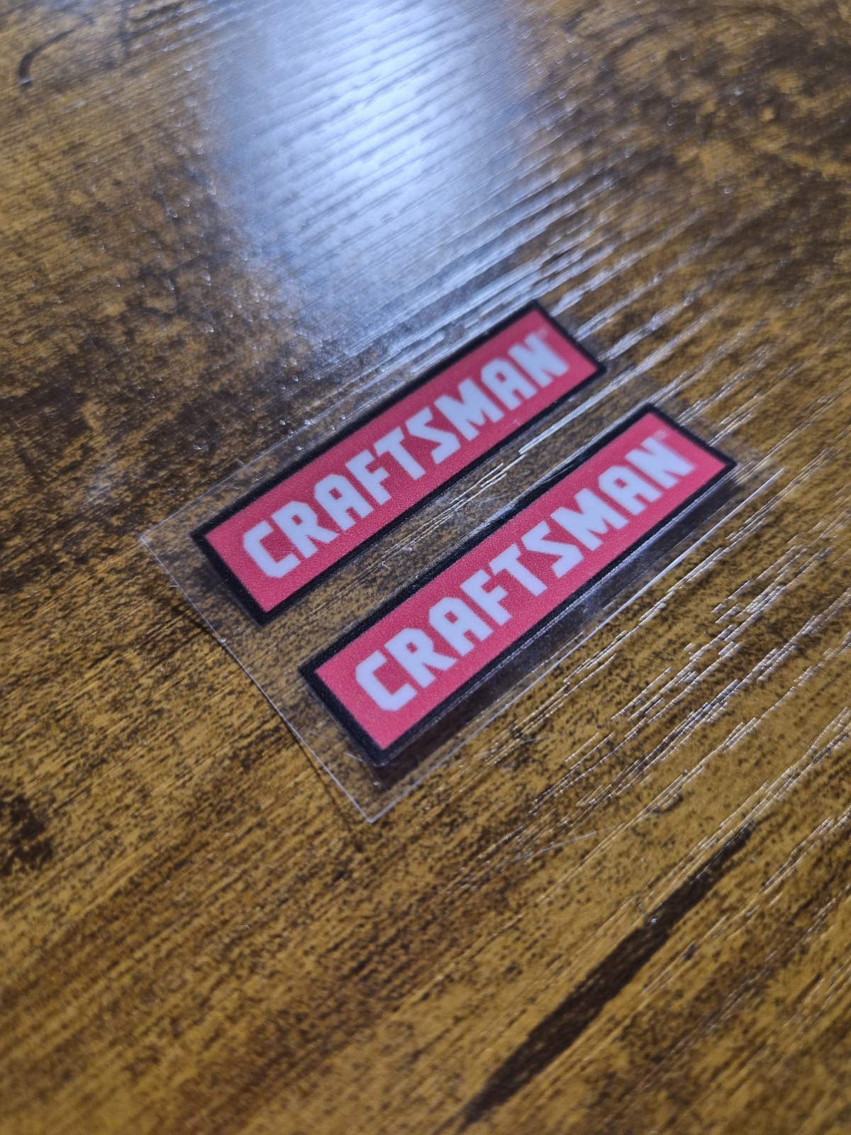 2 pc. CRAFTSMAN TOOLS UV DTF Decal Sticker waterproof USA NOT VINYL