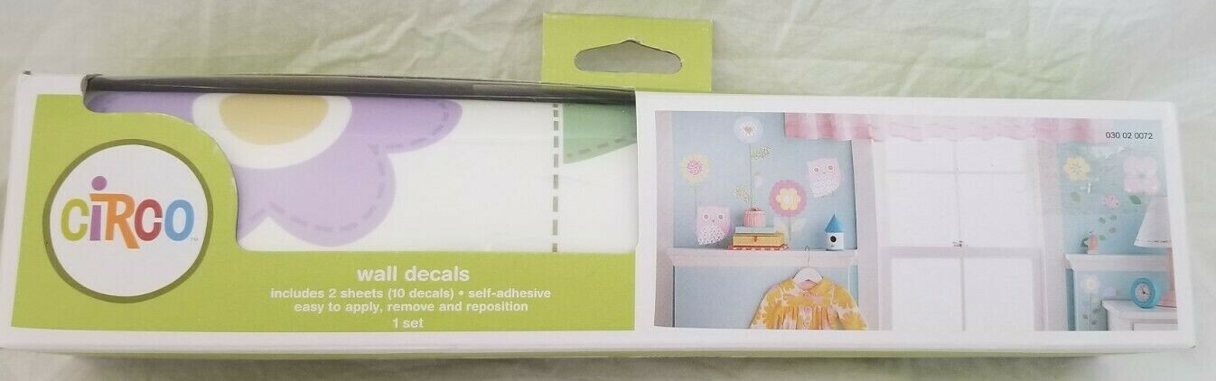 Circo Florals & Owls Wall Decals NIP
