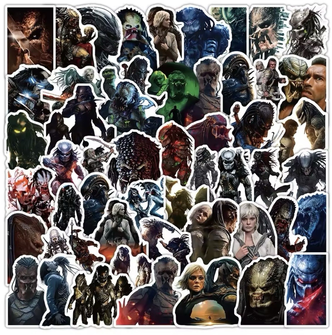 Movie Warrior Style Stickers 50pc Predator Theme Badlands Stickers FREE SHIPPING