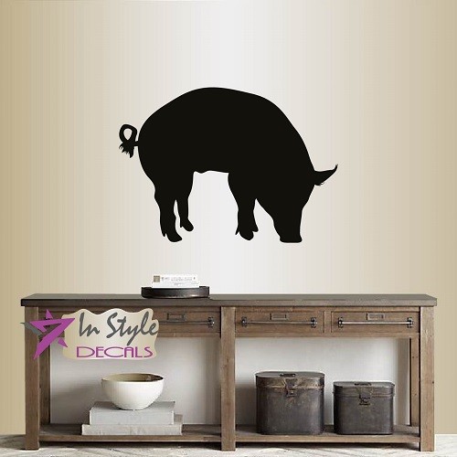 Vinyl Decal Funny Pig Animal Nursery Any Room Wall Removable Mural Sticker 360
