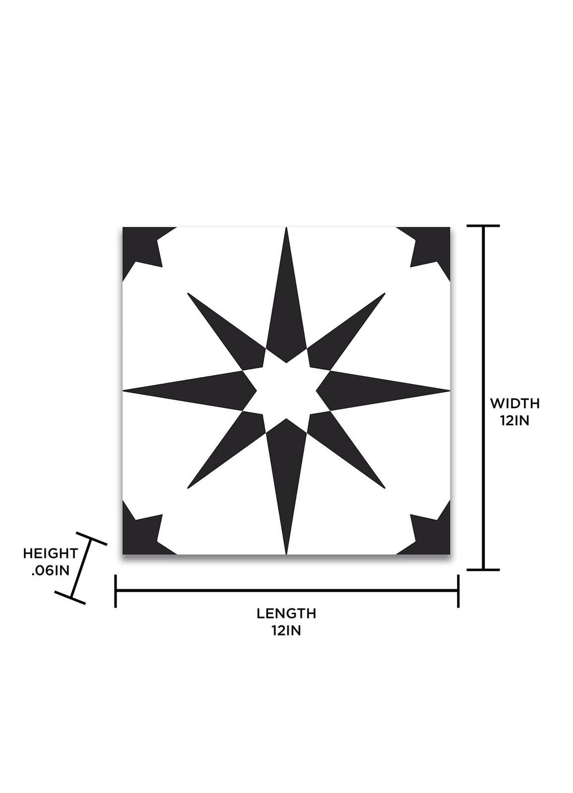 Black Peel and Stick Floor Tiles 10 Square Foot Pack