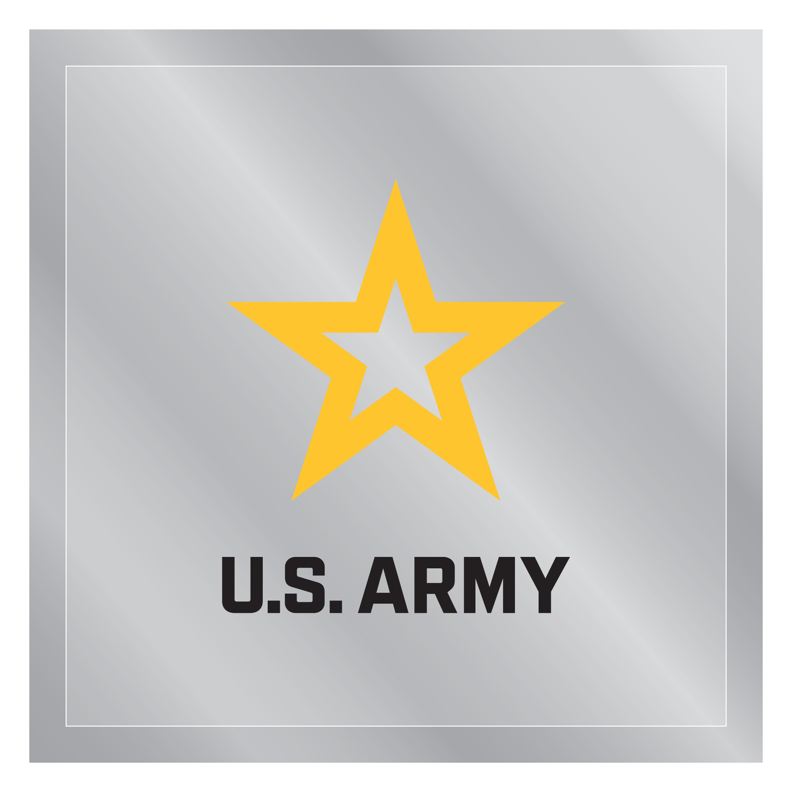 Army Star Logo Back Static Cling