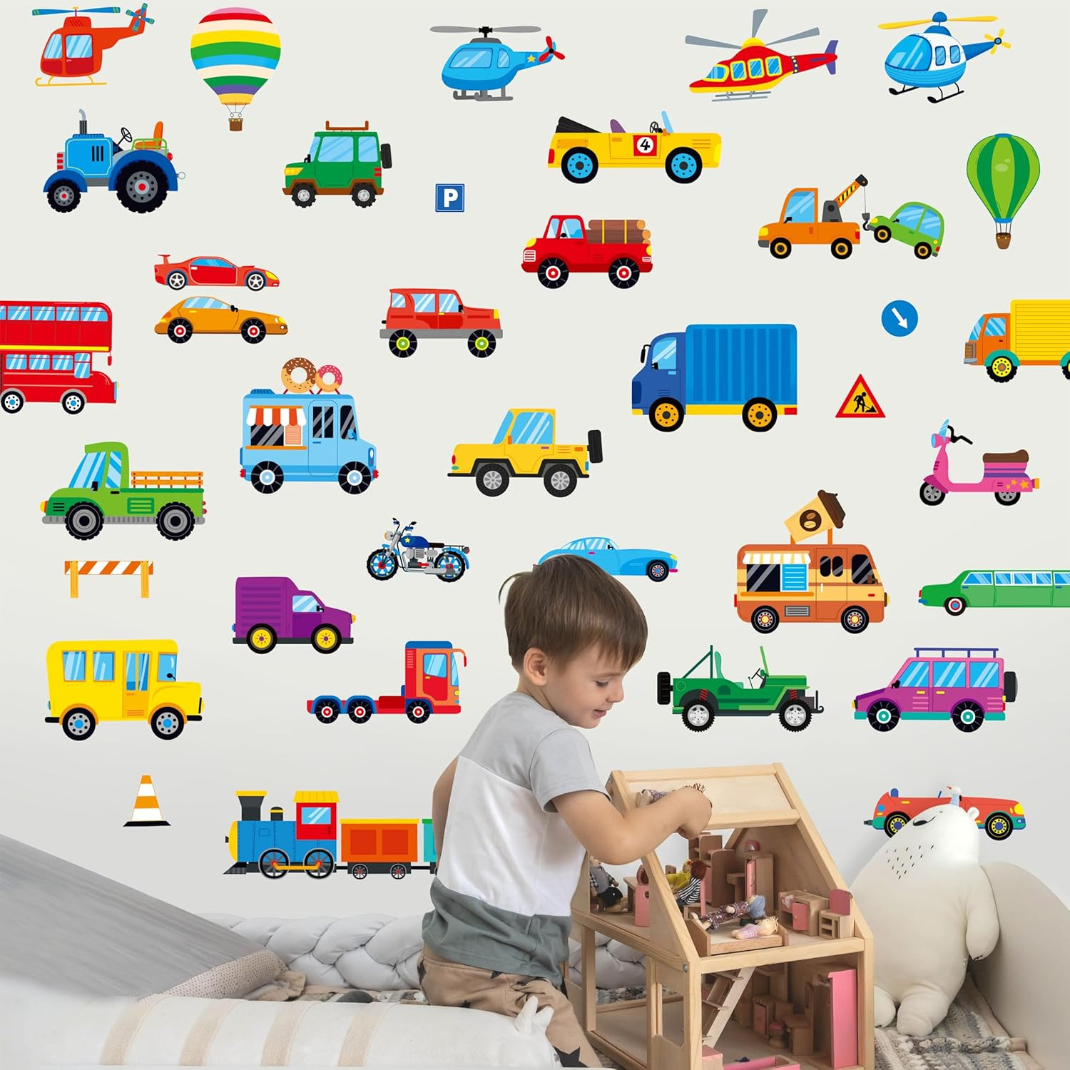 230+ PCS Large Butterfly Wall Decals, Self-Adhesive Vinyl Butterfly & Dot Sticke