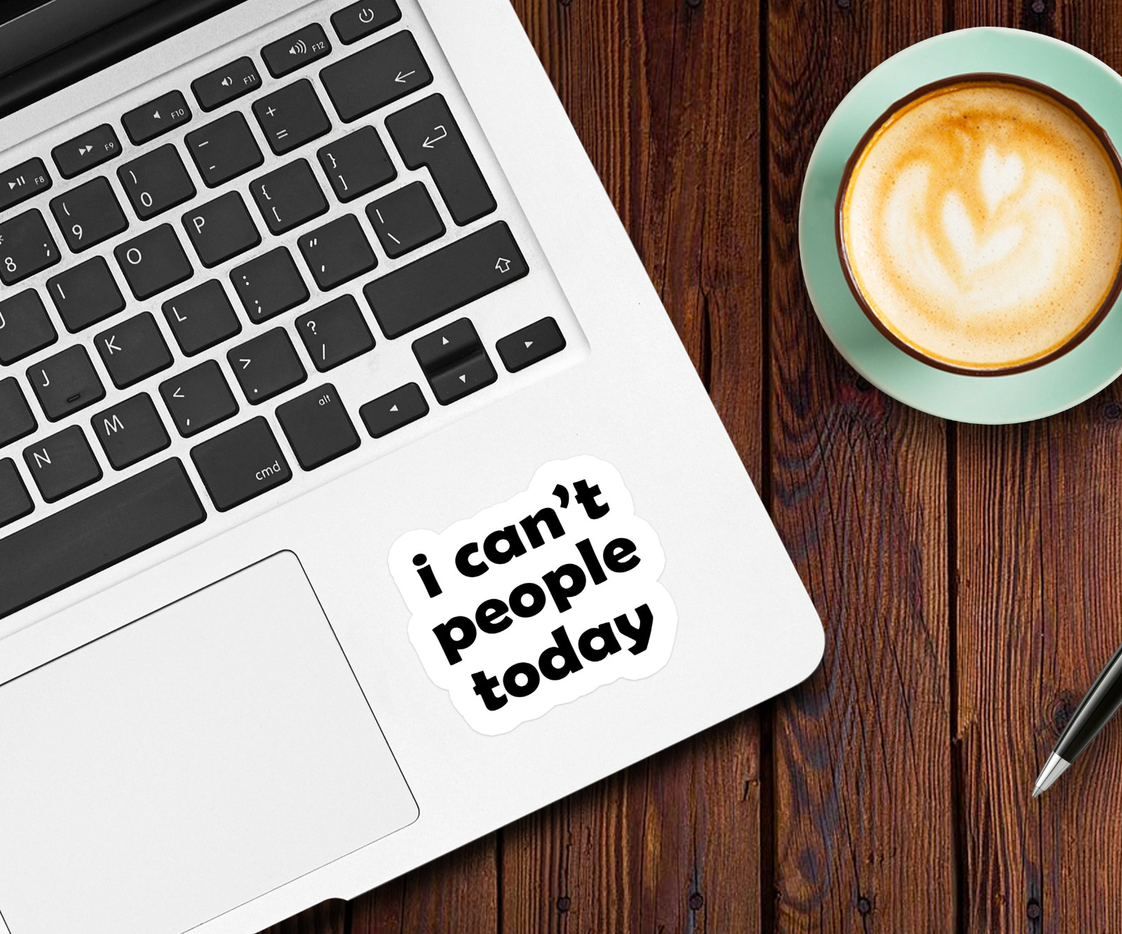 I Can't People Today Vinyl Sticker – Funny Introvert Decal