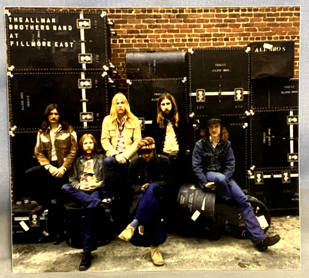 THE ALLMAN BROTHERS BAND *NEW* Glossy Rectangle Sticker Measures 5.25" x 4.79"