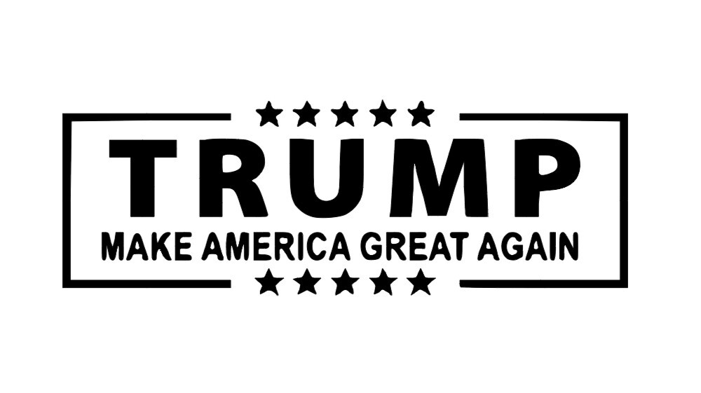 Donald Trump Flag or MAGA logo Vinyl Decal Window Laptop Any Size Any Color