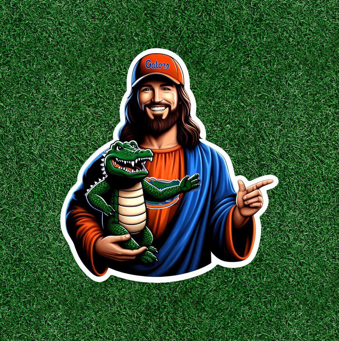 Jesus is an Florida fan 100% waterproof vinyl sticker decal – several sizes
