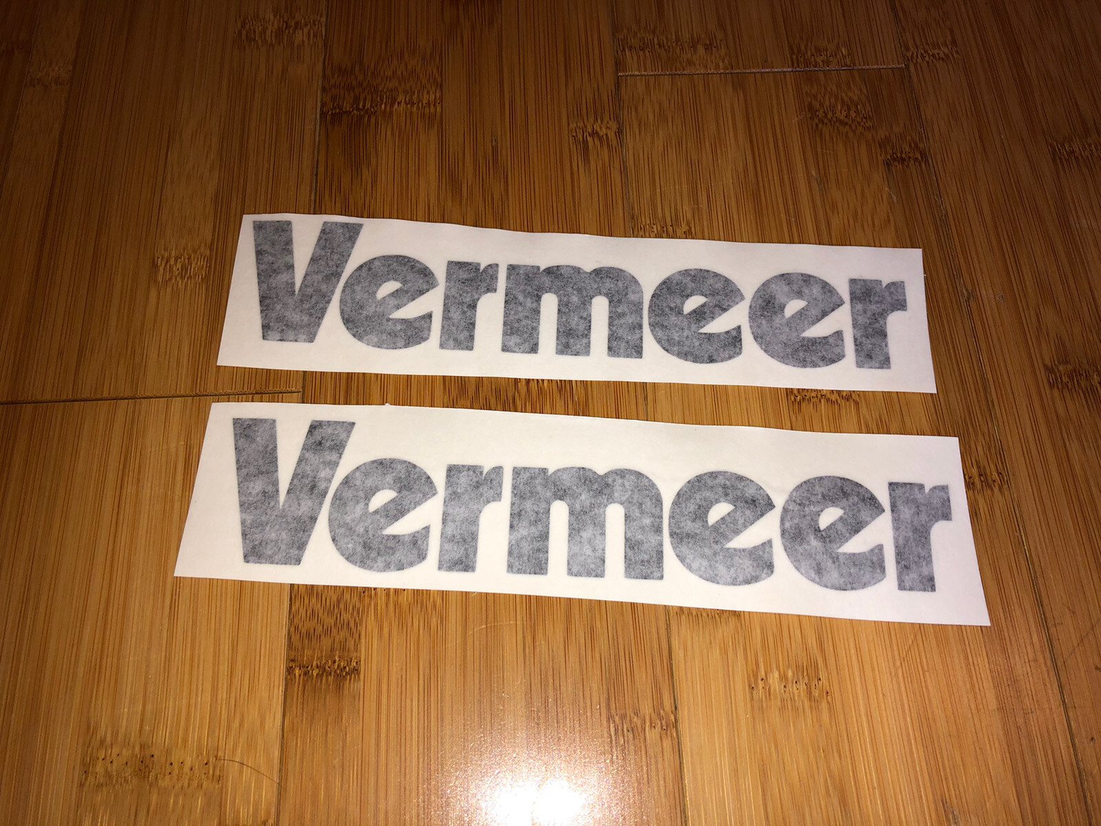 Vermeer Vinyl Decal 12” Sticker (Set of 2) Black Wood Chipper Equipment Loader