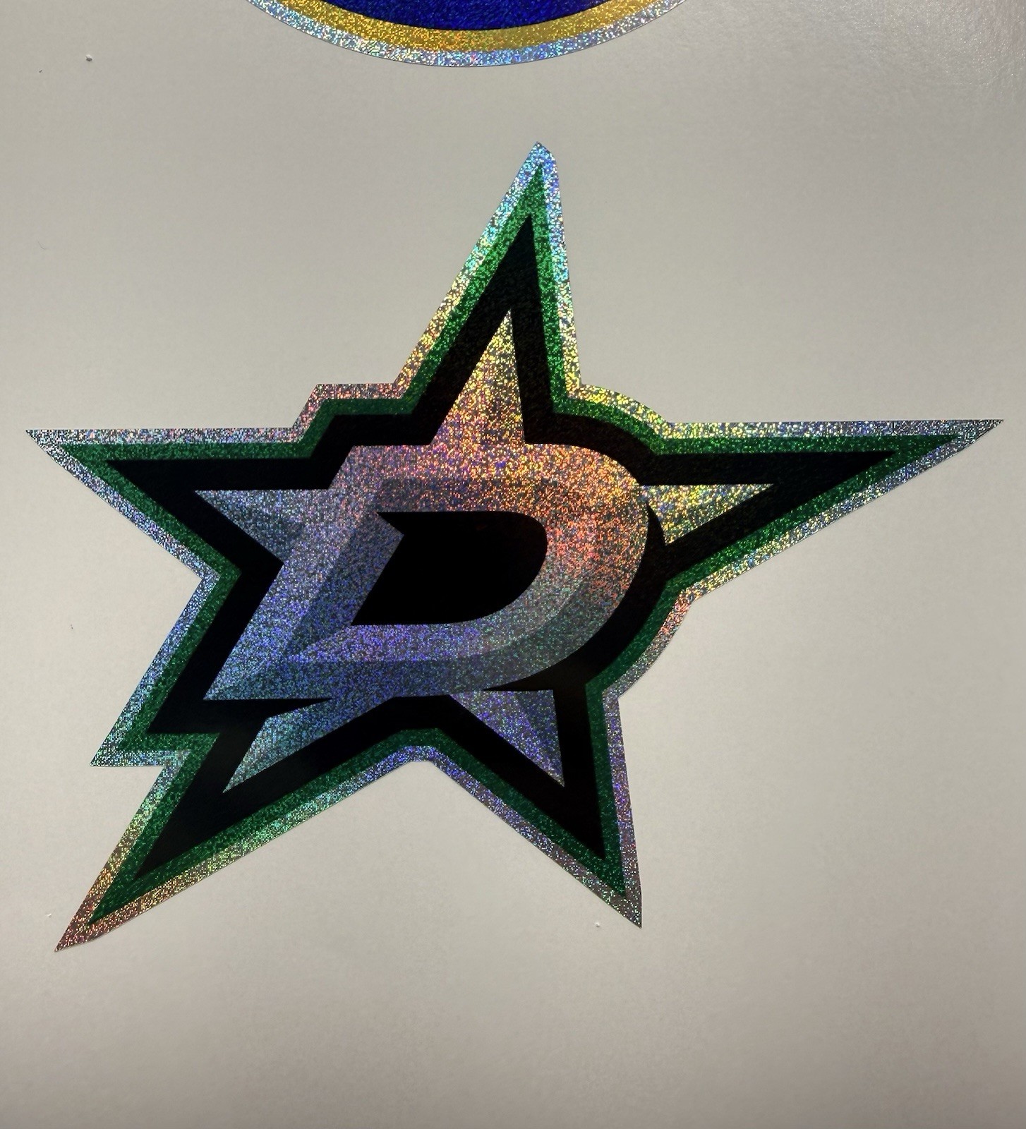Dallas Stars Holographic Tiny Sparkle Vinyl Decal