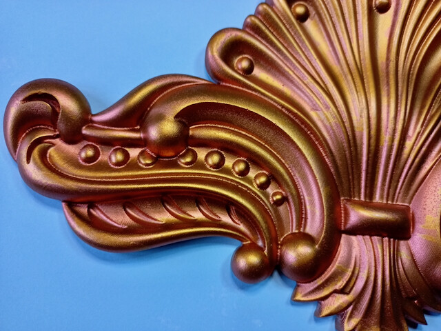 Plaster Ornament in Gold, Silver, Bronze etc. Relief, Decoration "Athene"