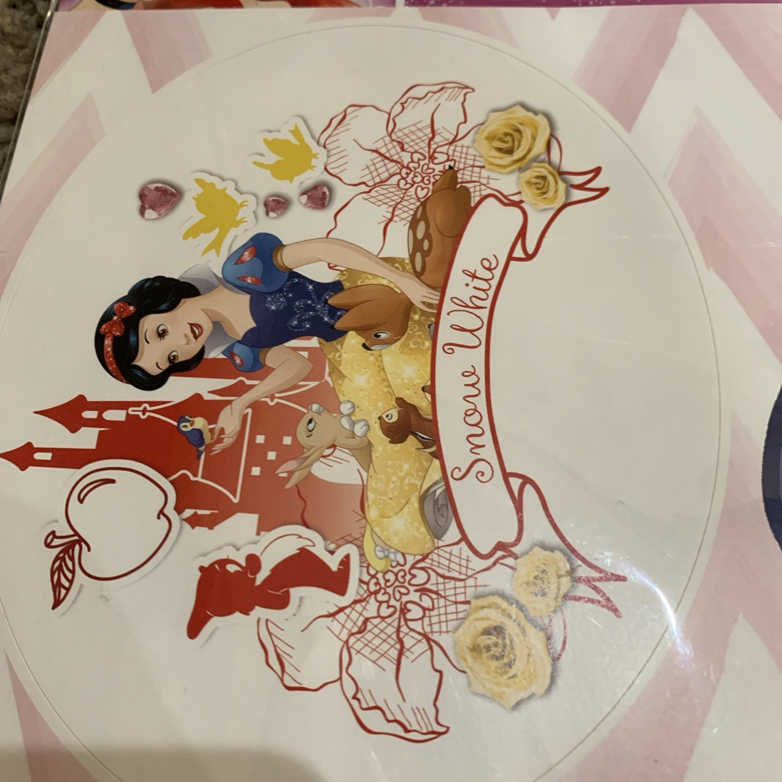 Fathead DISNEY PRINCESS Snow White Wall Decal Set• 6-Vinyl Reusable Decor Sealed
