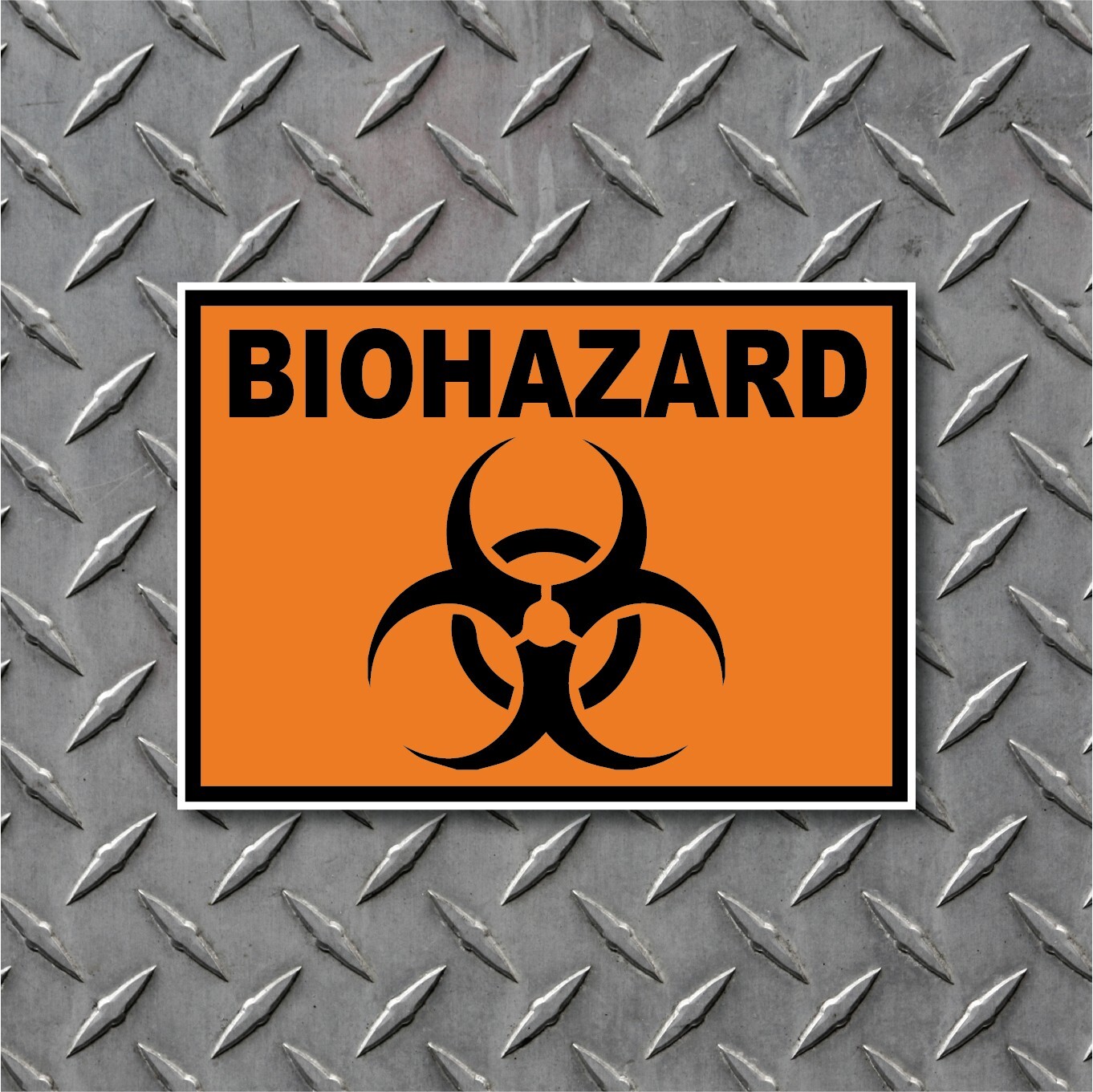 BioHazard Bio-Hazard Danger Warning Vinyl Decal Indoor Outdoor High Quality
