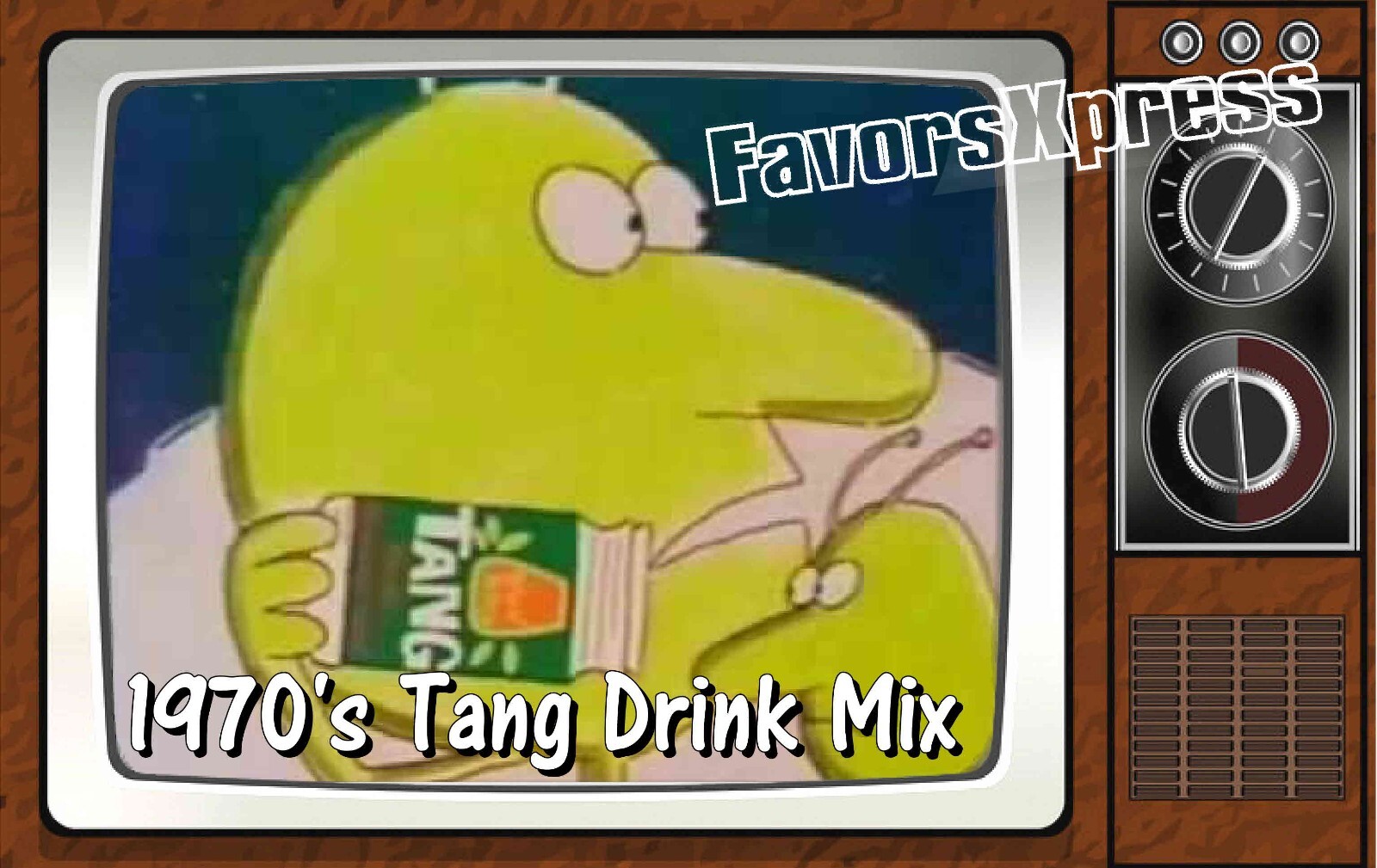 1970's Tang Drink Mix Commercial Classic TV Show PHOTO MAGNET 4 X 2.5 INCHES