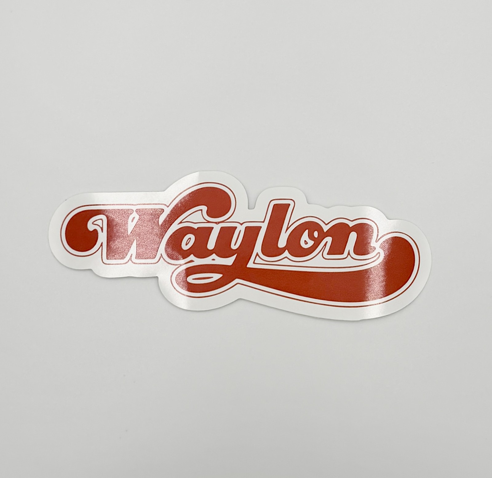 Waylon Jennings Official Logo Sticker J002S