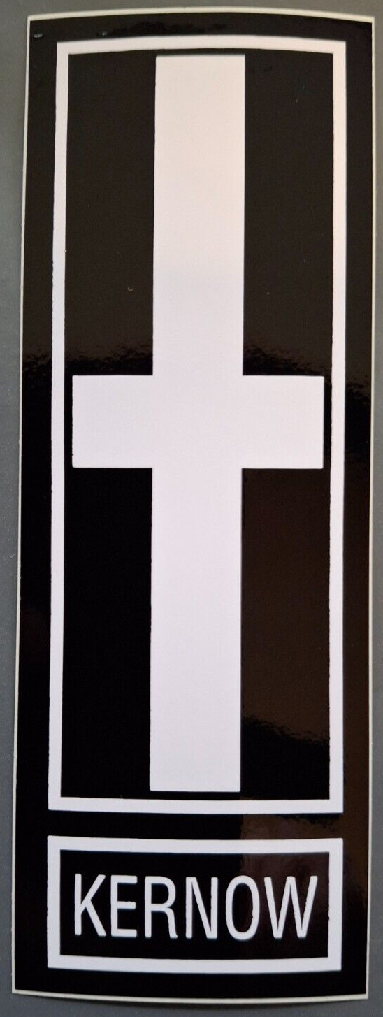 Cornwall County Kernow Flag Number Plate Sticker – External Car Sticker