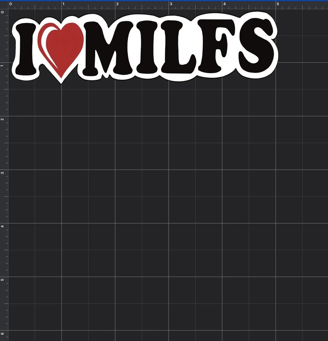 Custom Funny Phone Laptop Wall Vinyl Decal Sticker “I Love Milfs”
