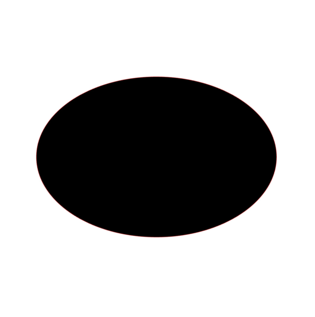 Oval Shape Sticker PICK SIZE COLOR Vinyl Die-Cut Decal Ellipse Car Bumper Window