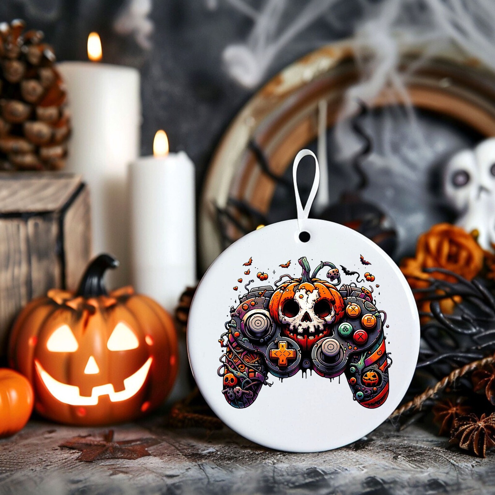 Halloween Game Controller UV DTF Transparent Sticker / Decal