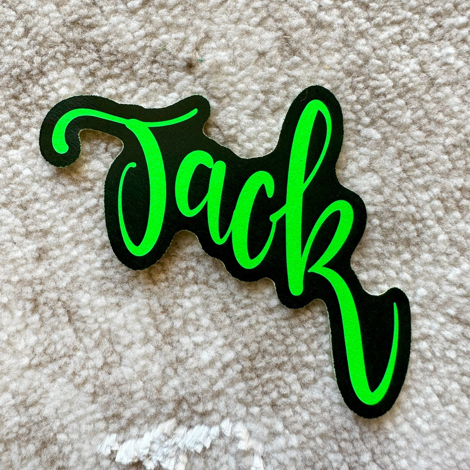 Neon Name Sticker Pack : JACK | for school or Office | graffiti | Calligraphy