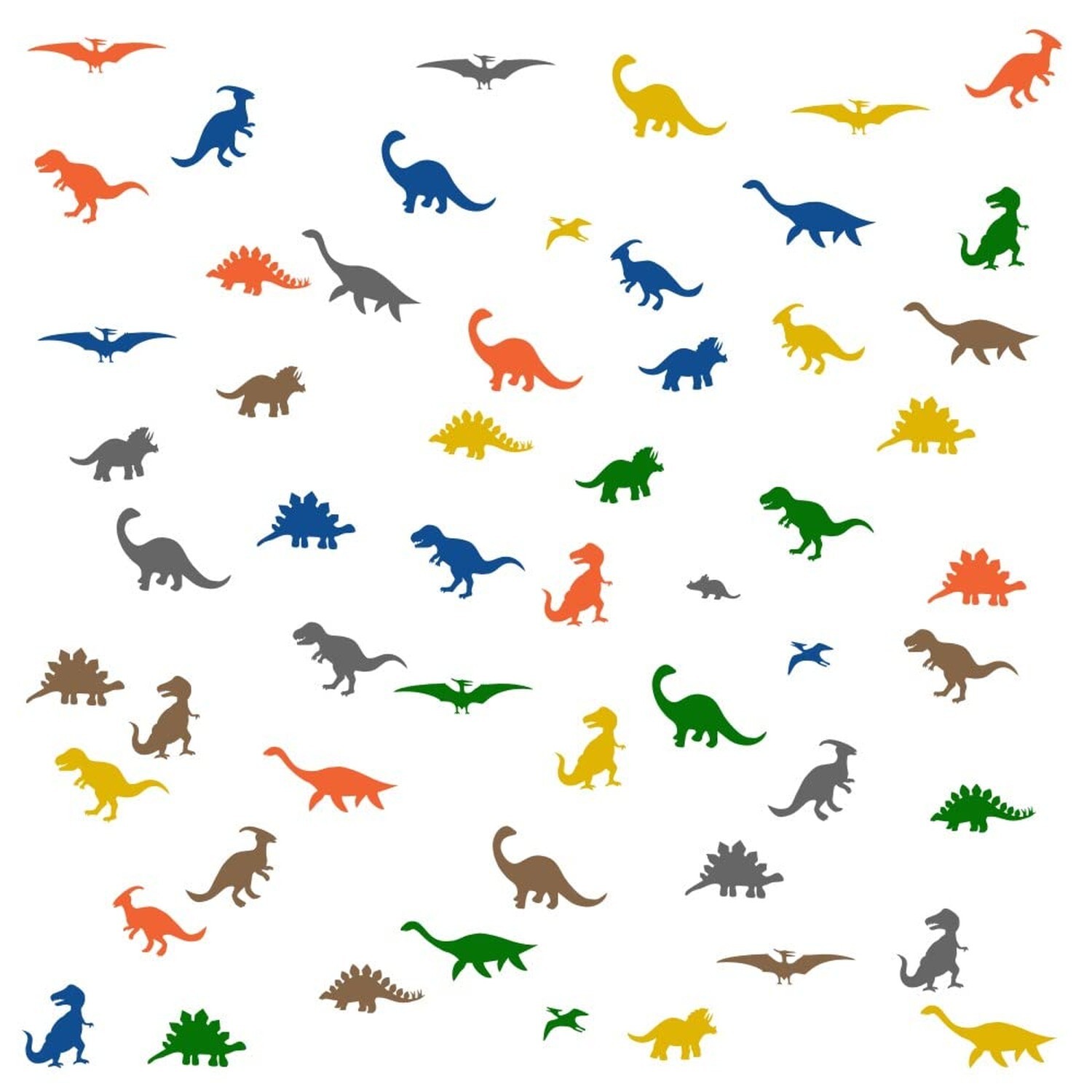 Dinosaur Wall Sticker Vinyl Decals for Nursery Bedroom Boys or Girls Room Pla…