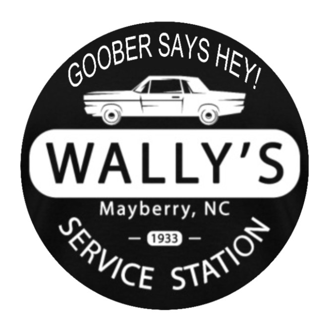 Andy Griffith Show -Wally's (Goober Says Hey) – 4" Vinyl Decal Car Cooler Laptop