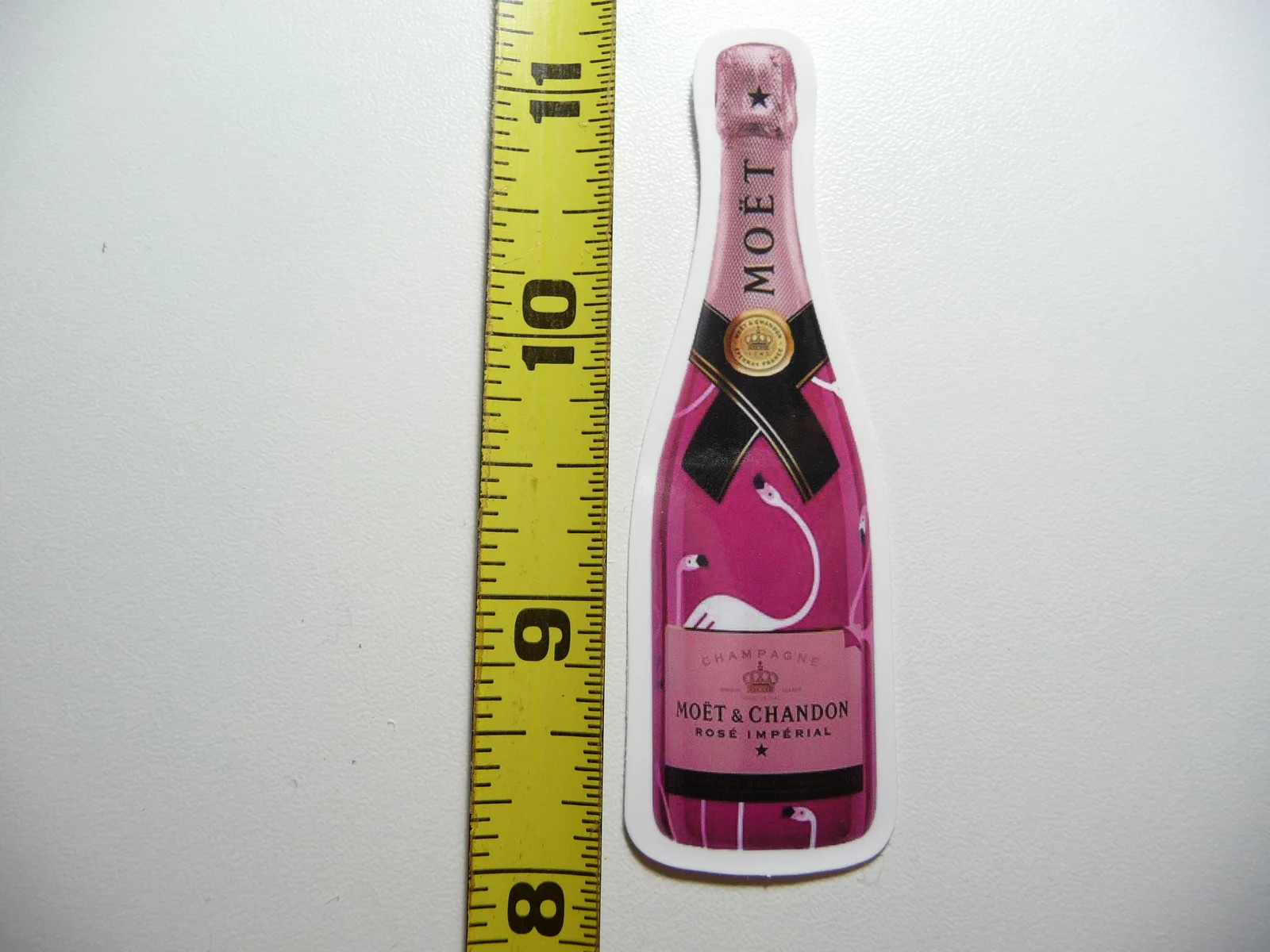 MONET ROSE BOTTLE SMALL STICKER DECAL BAR ALCOHOL FUN PARTY CELEBRATION