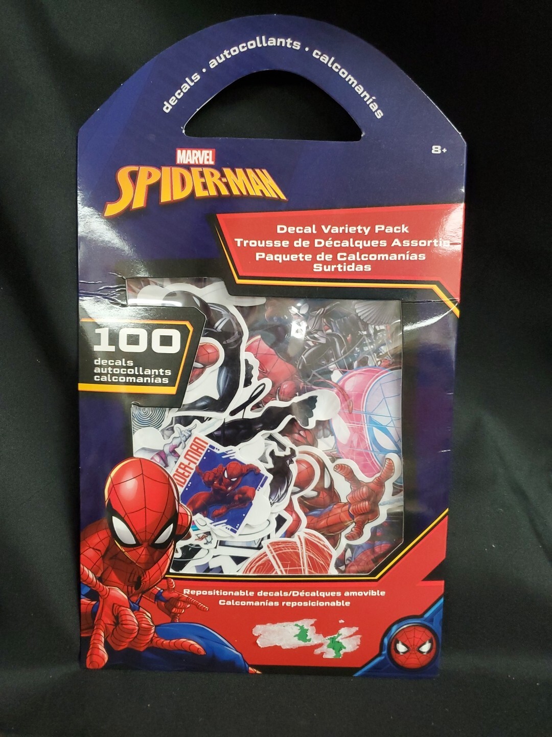 MARVEL SPIDERMAN Decal Variety Pack – 100 Repositionable Decals 8+ NEW Sealed