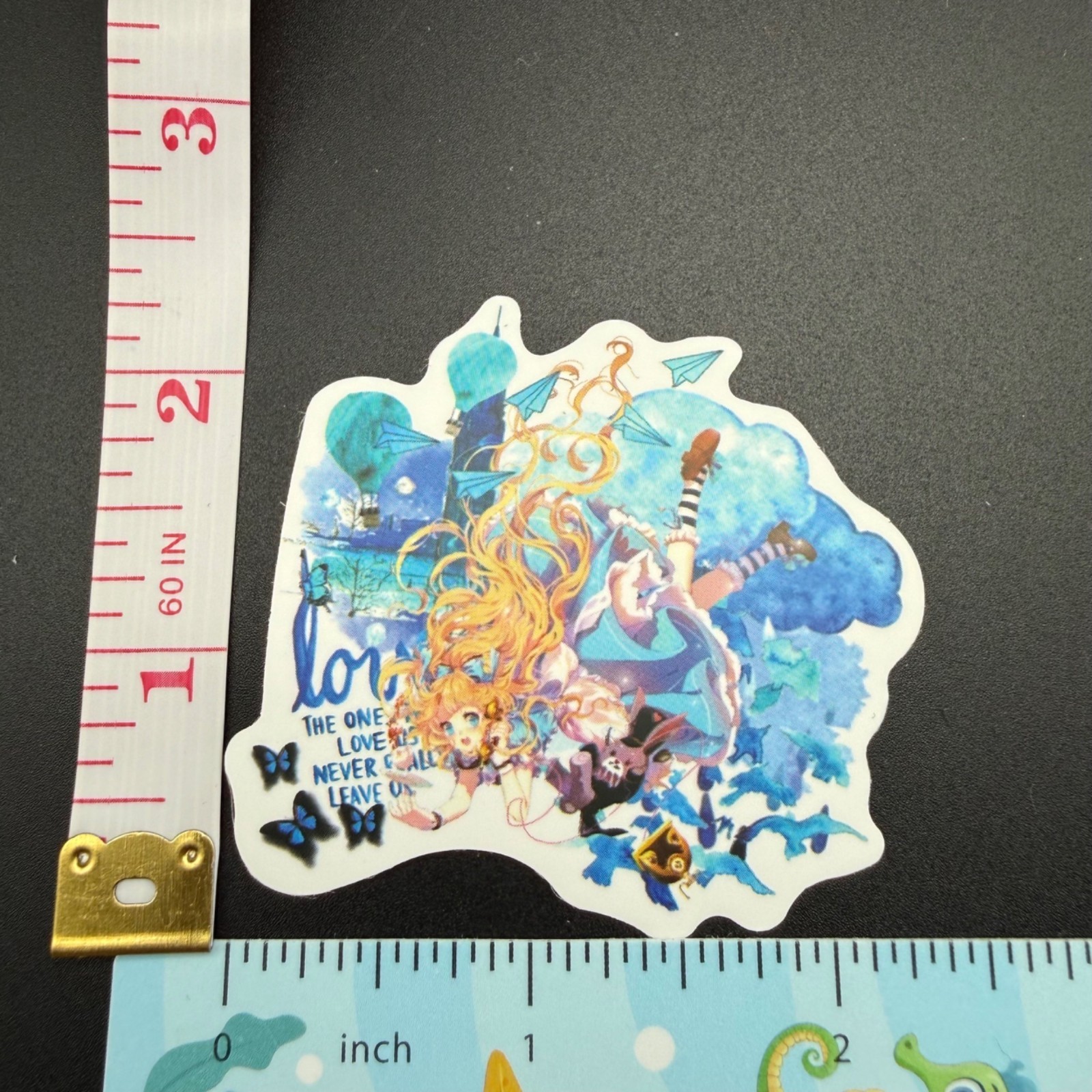 3 Stickers Disney Alice in Wonderland Anime Vinyl Decal Laptop Phone Bottle Book