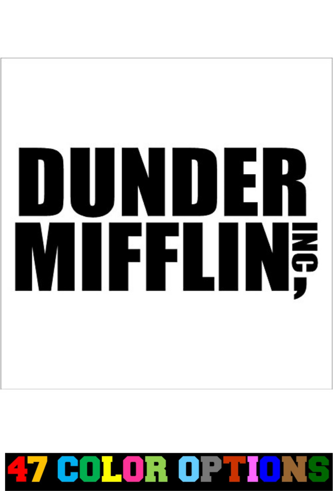 Vinyl Decal Truck Car Sticker Laptop – The Office Dunder Mifflin Paper CO