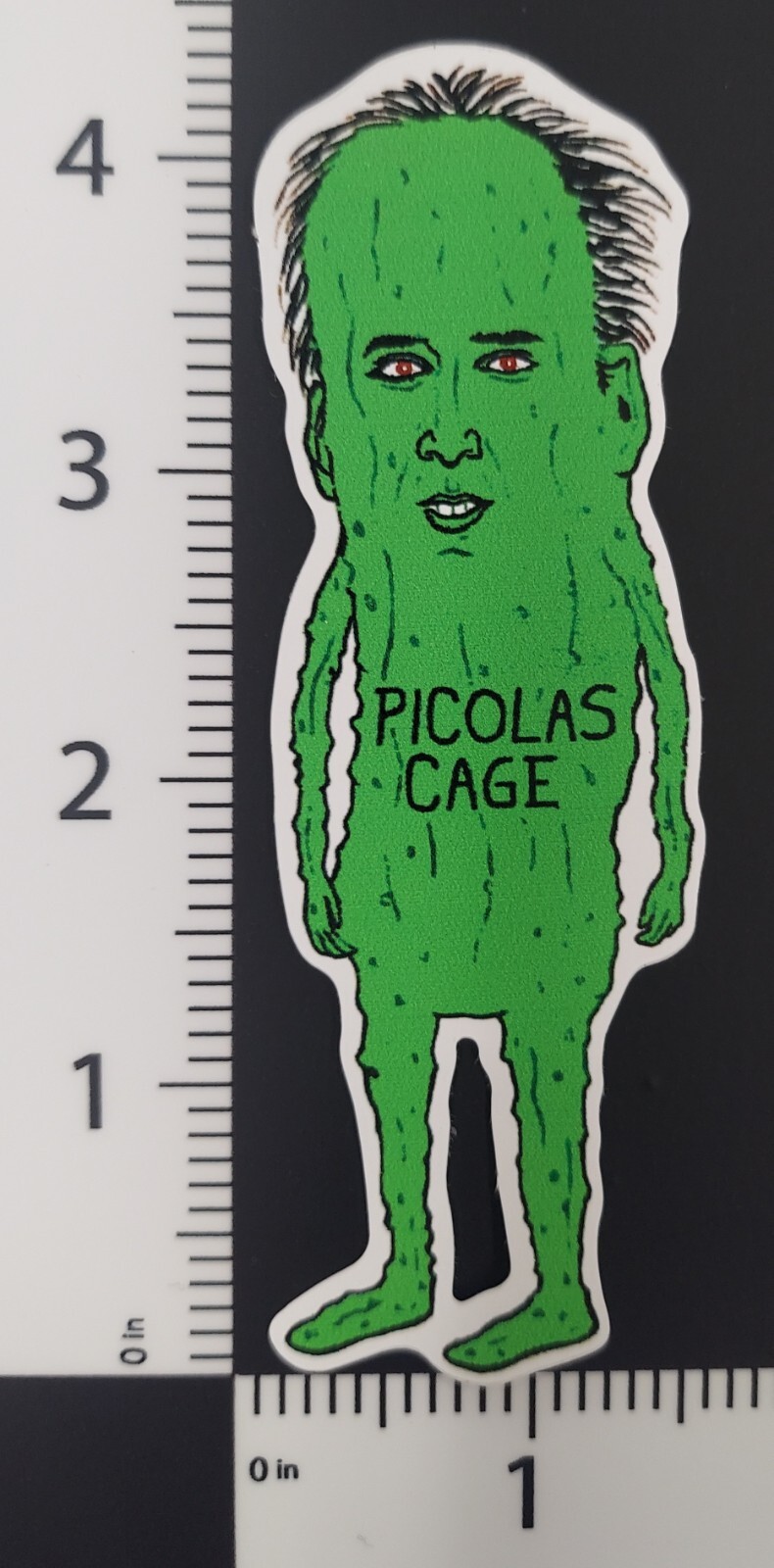 Nicolas Cage six pack stickers Picolas Cage 4" sticker set – Nic Cage novelty