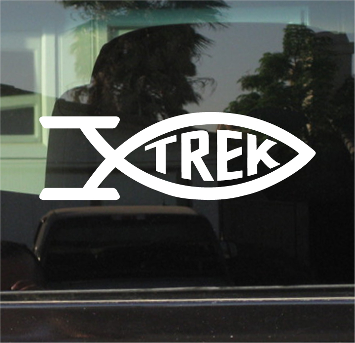 STAR TREK FISH SYMBOL VINYL DIE CUT STICKER
