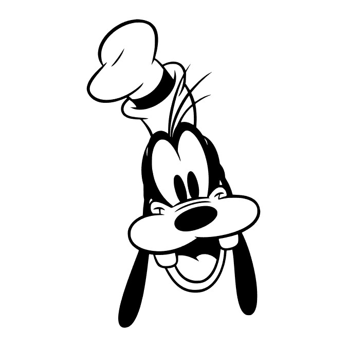 Disney Goofy Permanent Sticker Decal Oracal 651 4" CHOOSE COLOR
