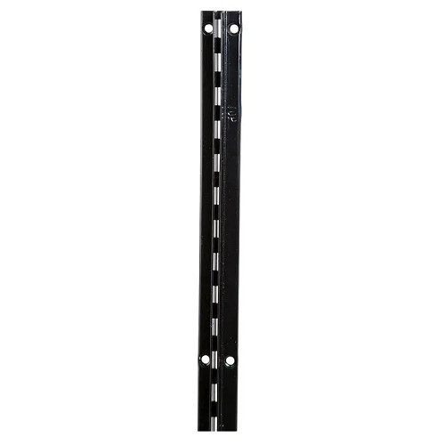 Econoco SSRIB6 Black 3/4" Slatwall 1" Slots on 2" Center (Pack of 5)