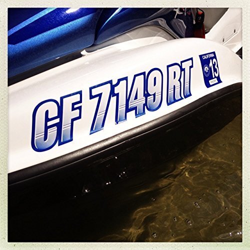 Techtron Transparent/black 3" Dot Decal Kit Registration Numbers Vinyl Lettering