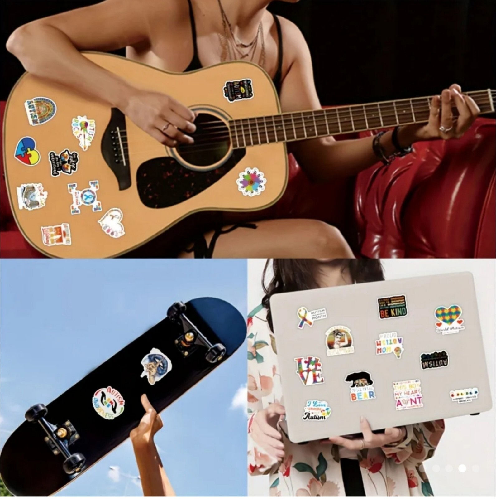 20 PCS Autism ASD Awareness Stickers BRAND NEW