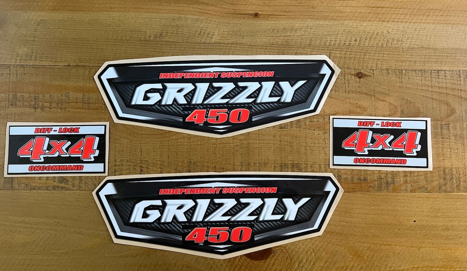 Yamaha Grizzly OEM ATV Tank Decal Graphic Sticker Kit 4×4