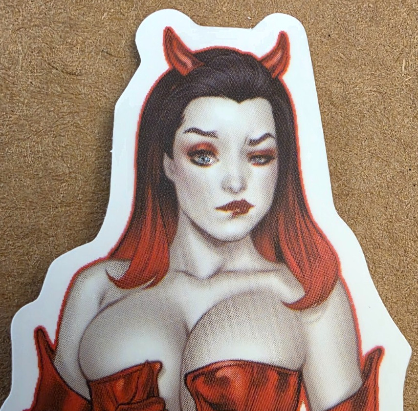 Halloween Sticker Girl Witch Vampire Ghost Devil Demon Gothic Comic Anime Manga