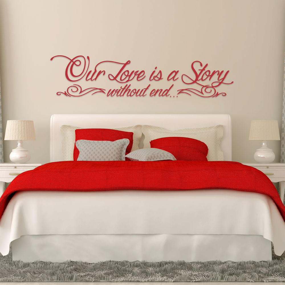 Our Love Is A Story Without End Vinyl Wall Decal Sticker