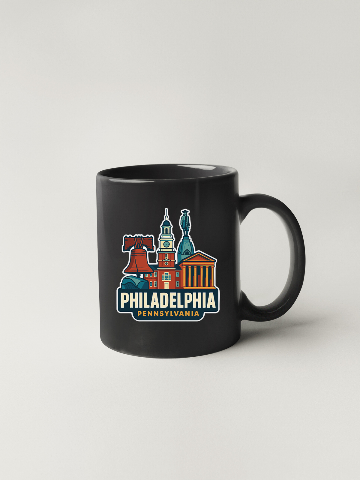 Philadelphia Sticker Decal Vinyl Die-Cut City Skyline Landmark Design