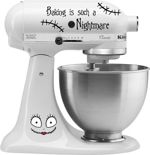 Sally Nightmare Before Christmas Kitchen Aid Decal Sticker – 2013
