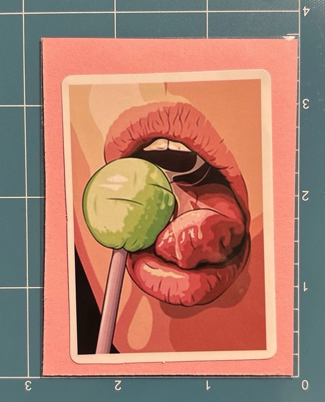 Pop Art Lips 18+ ADULT Multicolor Novelty Vinyl Stickers for Wall Laptop C7
